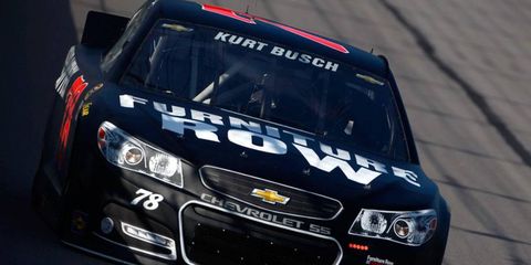 Kurt Busch's second-place finish at Kansas marked the 99th top-five finish in his NASCR Sprint Cup Series career.