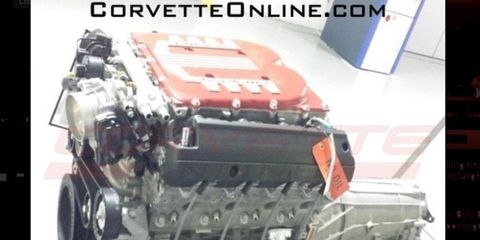 Corvette Online nabbed this shot of a new Chevy V8.
