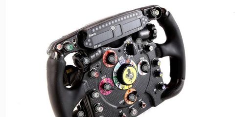 CNN created a pretty cool interactive page, showing a Ferrari Formula One steering wheel.