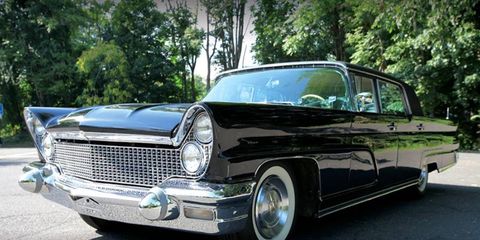 This 1960 Lincoln Continental V limousine spent four years in the White House motor pool.