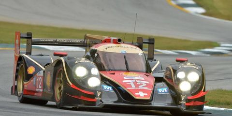 Rebellion Racing was quickest at Road Atlanta on Monday in practice for the Oct. 19 American Le Mans Series race.