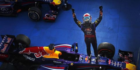 Sebastian Vettel won his ninth Formula One race of the season on Sunday in Japan.