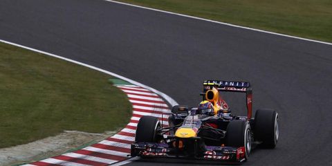 Mark Webber won the pole in Japan on Saturday, beating out his Red Bull Racing teammate, Sebastian Vettel.