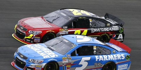 Jeff Gordon and Kasey Kahne both contributed to Chevrolet's 2013 Manufacturers' Cup Championship.
