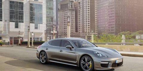 The new Panamera Turbo S will be available in a longer Executive model, shown here.