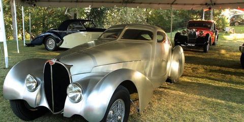 Peter Mullin's beautiful new Bugatti debuted at the Art Center Car Classic.