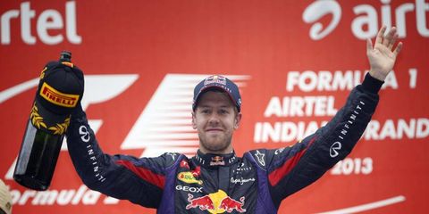 Vettel has won six consecutive F1 races, and seven of the last eight overall.