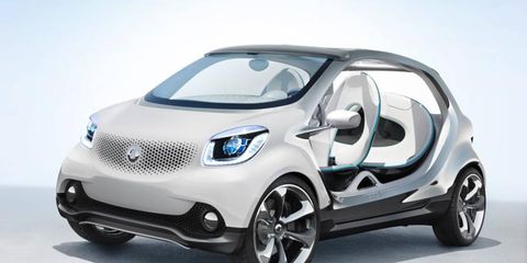 The Smart FourJoy concept, shown at Frankfurt, was a look at what Smart may be considering for future models.
