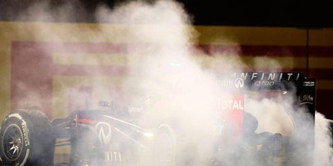 Another win, another donut for Sebastian Vettel after the Formula One Abu Dhabi Grand Prix on Sunday.