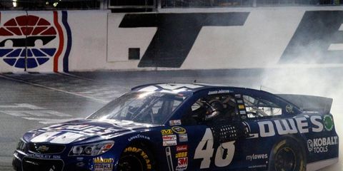 Jimmie Johnson has a seven-point lead in the NASCAR Sprint Cup Series standings after his win at Texas on Sunday.