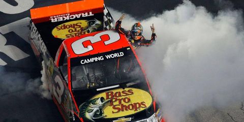 Ty Dillon won the NASCAR Truck Series race at Texas Motor Speedway on Friday night.