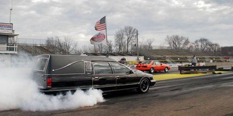 We challenge you to find a crazier sleeper than this blown Caprice hearse.