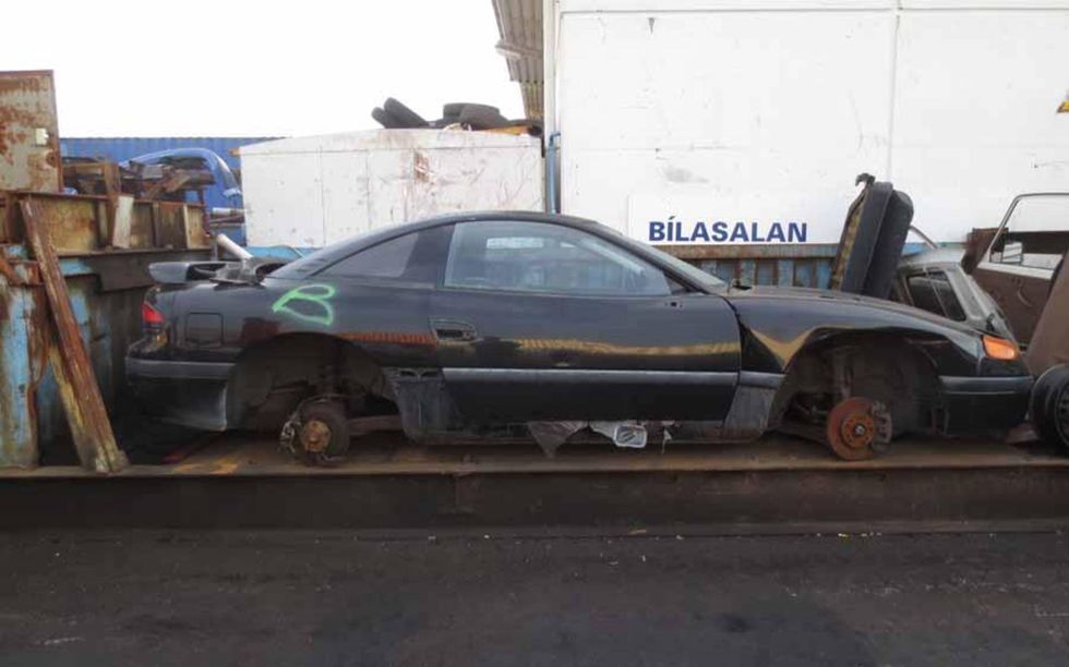 What strange journey took this 3000GT to Iceland?
