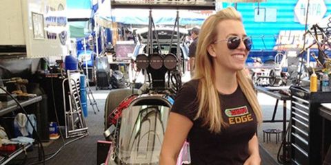 Brittany Force won 10 rounds of racing during the 2013 NHRA season.