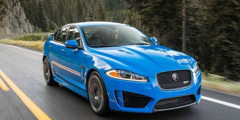 The Jaguar XFR-S gets a supercharged V8 with 550 hp.