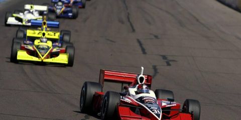 Al Unser Jr. leads the pack during an IndyCar race in Phoenix back in 2003. According to track president Bryan Sperber, the ball is in IndyCar's court in regards to a return.