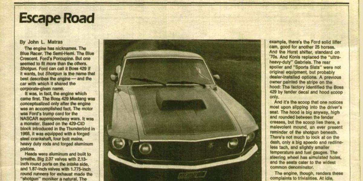 søm porter Kviksølv Mustang Monday: The 1969 Mustang Boss 429
