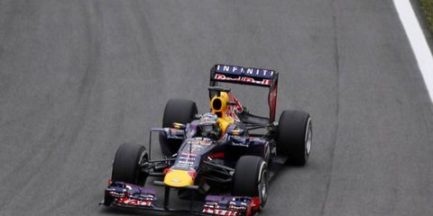 Sebastian Vettel  won his ninth straight Formula One race on Sunday in Brazil.