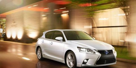 The 2014 Lexus CT 200h received the new corporate "spindle grille" in addition to other tweaks inside and out.