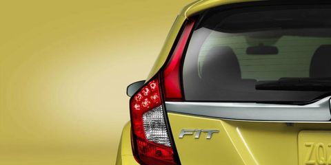This is reportedly the tail end of the 2015 Honda Fit; the rest will be at the 2014 Detroit auto show.