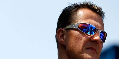 Michael Schumacher was injured in a skiing accident on Sunday.
