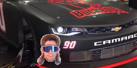 Jordan Taylor really wants to see his face on Andy Lally's NASCAR Xfinity car.