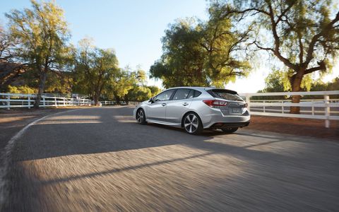 Subaru's 2017 Impreza rides on a new platform that will support all future Subarus, except maybe the BRZ. The sedan or hatch is all-new from inside out and top to bottom, with a stiffer chassis, more room inside and the usual phalanx of connectivity. Prices start at just over $19,000 and go up to about $25,000.