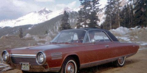 The Chrysler Turbine Car does some high-altitude testing.