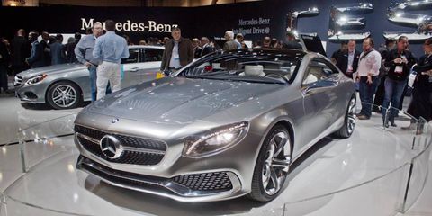 The Mercedes S-Class Coupe made its North American debut at CES, along with a host of other Mercedes technologies.