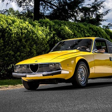 A rare Alfa Romeo Junior Zagato in a wonderful color