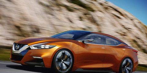 The Nissan Sport Sedan concept previews future design language.