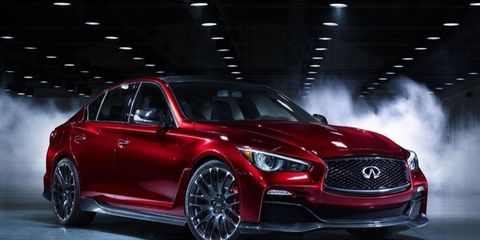 The Infiniti Q50 Eau Rouge debuted at the Detroit auto show.