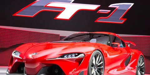 We didn't expect to see the Toyota FT-1 concept at the Detroit auto show, but we're not complaining.