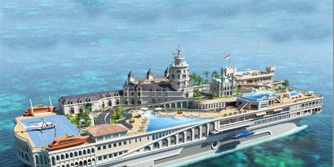 This planned yacht will cost about $400 million.