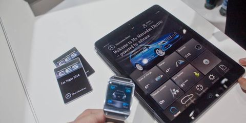 Mercedes is one of many automakers to show new in-car apps as the CES.