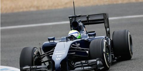 Felipe Massa put Williams on top of the Formula One speed charts at the Jerez test on Friday.