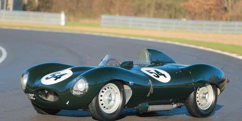The Jaguar D-Type would seem equally at home on the track, in an art museum -- or in an investment portfolio, given this example's $5,025,560 sale price.