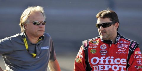 Gene Haas (left) may be a longshot to land a Formula One team, but he is pushing forward with his efforts.