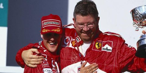 Ross Brawn (right) was an integral part of Michael Schumacher's success over the course of his career.