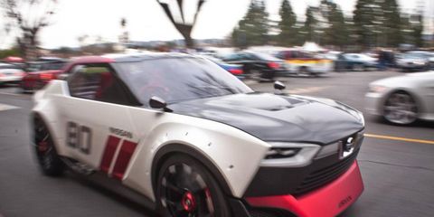 The IDx Nismo Concept tears up the pavement at a stately 15 mph.