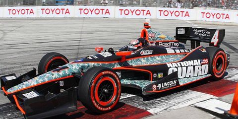 Graham Rahal will be driving the National Guard-sponsored car for Rahal Letterman Lanigan Racing in the IndyCar Series in 2014.