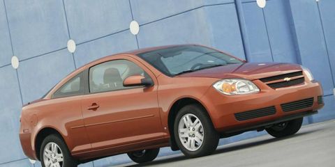 GM is recalling the Chevy Cobalt and Pontiac G5.