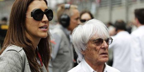 Bernie Ecclestone (right) was quick to respond to the negative remarks from Eddie Gossage.