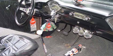 A fan submitted photo to the Little Trees website of a 1955 Chevrolet.