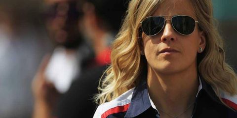 Susie Wolff was part of the Young Driver test at Silverstone last season.