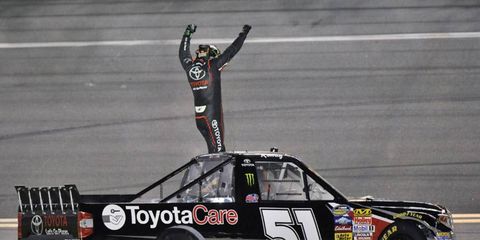 Kyle Busch won his 99th race outside of the NASCAR Sprint Cup Series on Friday. Several fans are unhappy with his dominance in the lower levels.