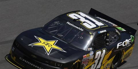 Dylan Kwasniewski, 18, won the pole for Saturday's Nationwide race. Qualifying was cut short due to rain.