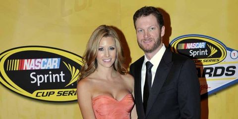 Dale Earnhardt Jr. and Amy Reimann have been together for two years.
