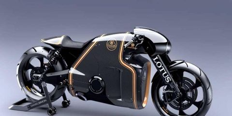 The new Lotus C-01 Kodewa performance motorcycle.