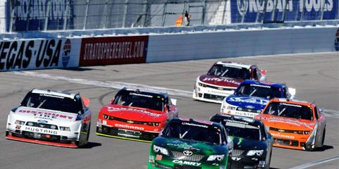 Brad Keselowski once again showed the kids in the Nationwide Series how it's done on Saturday in Las Vegas.
